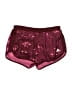 Adidas 100% Polyester Hearts Burgundy Athletic Shorts Size M - photo 1
