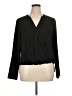 Remade 100% Polyester Black Long Sleeve Blouse Size XL - photo 1