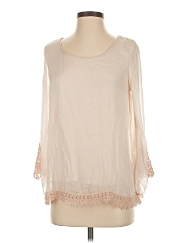 Carla Conti 3/4 Sleeve Silk Top (view 1)