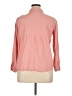 Unbranded Solid Pink Long Sleeve Blouse Size XL - photo 2