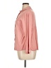 Unbranded Solid Pink Long Sleeve Blouse Size XL - photo 5