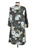 Apt. 9 Print Gray Casual Dress Size M - photo 2
