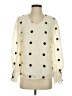 Shein Polka Dots Ivory 3/4 Sleeve Blouse Size 4 - photo 1