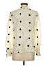 Shein Polka Dots Ivory 3/4 Sleeve Blouse Size 4 - photo 2