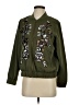 Chico's 100% Polyester Graphic Green Jacket Size Sm (0) - photo 1