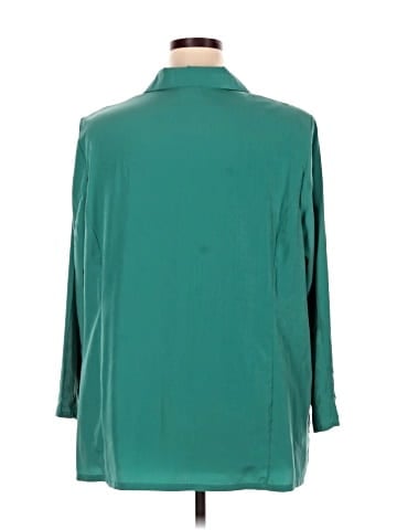 Only Necessities 3/4 Sleeve Button-Down Shirt (view 2)