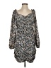 Fore 100% Polyester Print Blue Casual Dress Size S - photo 1