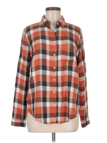 Ann Taylor LOFT Outlet Long Sleeve Button-Down Shirt (view 1)