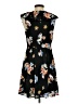 Express 100% Polyester Print Black Casual Dress Size 4 - photo 2