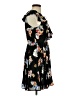 Express 100% Polyester Print Black Casual Dress Size 4 - photo 4