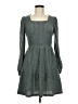 Sampeel Tweed Gray Casual Dress Size M - photo 1