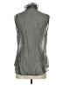 CAbi Gray Sleeveless Button-Down Shirt Size M - photo 2