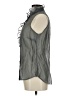 CAbi Gray Sleeveless Button-Down Shirt Size M - photo 5