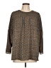 MICHAEL Michael Kors Brown Long Sleeve Blouse Size L - photo 1