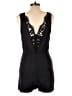 Unbranded Solid Black Romper Size L - photo 2