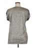 Dantelle Metallic Silver Short Sleeve Top Size XL - photo 2