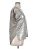 Dantelle Metallic Silver Short Sleeve Top Size XL - photo 4