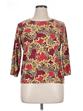 Jm Collection 3/4 Sleeve Top