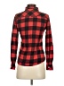 Delia's Plaid Red Long Sleeve Button-Down Shirt Size S - photo 2