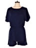 Devon 100% Polyester Solid Blue Romper Size L - photo 1