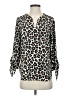 MICHAEL Michael Kors Animal Print Brown 3/4 Sleeve Blouse Size S - photo 1