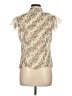 Assorted Brands Floral Ivory Short Sleeve Blouse Size L - photo 2