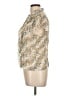 Assorted Brands Floral Ivory Short Sleeve Blouse Size L - photo 5