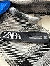 Zara Plaid Gray Coat Size M - photo 6