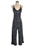 Bobeau Animal Print Black Jumpsuit Size M - photo 1