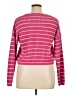 Self Esteem 100% Polyester Stripes Pink Pullover Sweater Size XL - photo 2