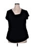 Avenue Black Short Sleeve T-Shirt Size 18 - 20 Plus - photo 1