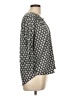 H&M 100% Polyester Gray 3/4 Sleeve Blouse Size L - photo 4