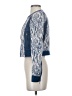 BCBGMAXAZRIA 100% Cotton Graphic Blue Jacket Size S - photo 5