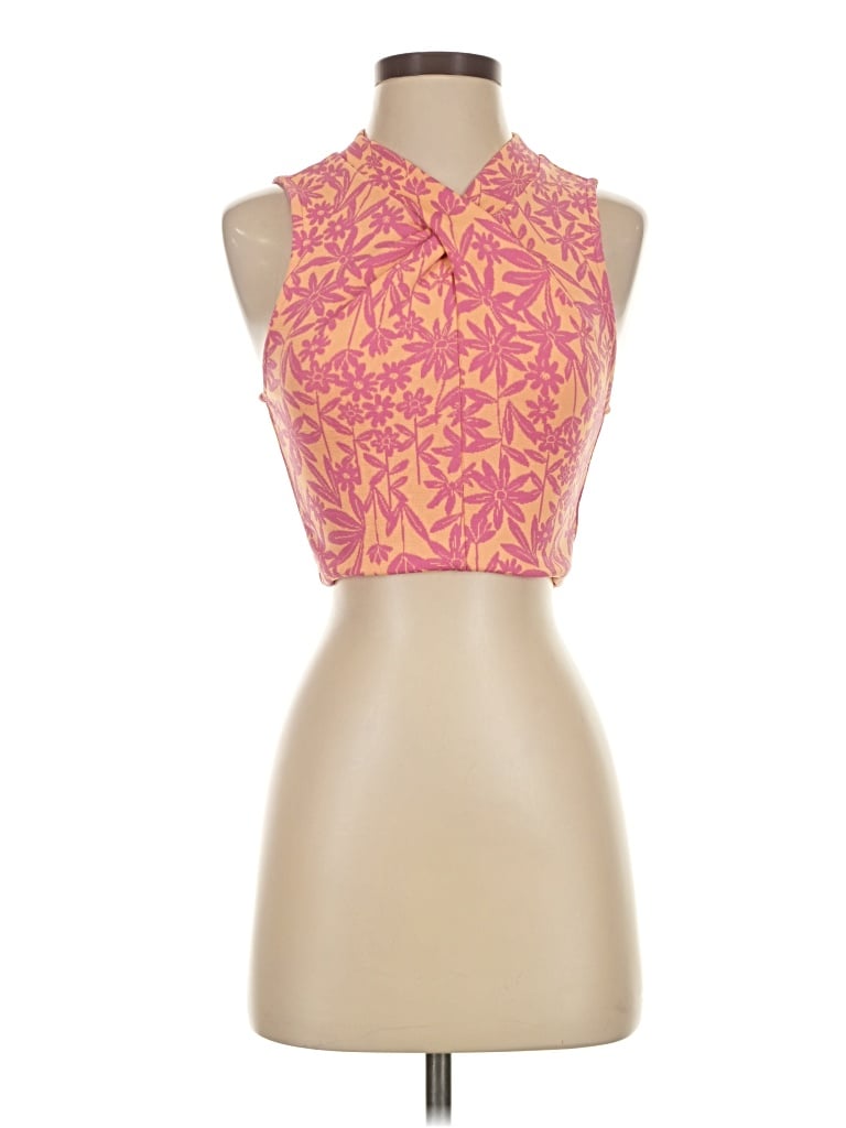 Zara Sleeveless Blouse In Pink
