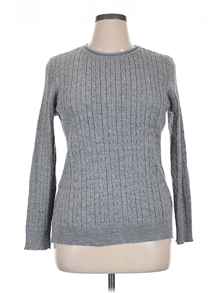 Pre-owned Carolyn Taylor Pullover Sweater In Gray