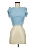 Zara Blue Short Sleeve Top Size M - photo 1