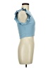 Zara Blue Short Sleeve Top Size M - photo 4