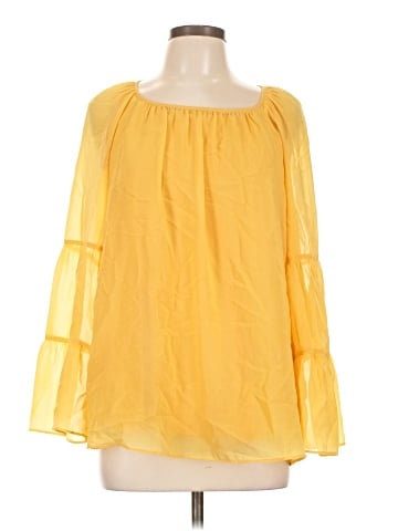 JM Collection Long Sleeve Blouse (view 1)