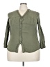 Love Tree Green 3/4 Sleeve Button-Down Shirt Size 3X - photo 1