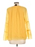 JM Collection 100% Polyester Yellow Long Sleeve Blouse Size XL (petite) - photo 2