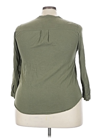 Love Tree 3/4 Sleeve Button-Down Shirt (view 2)