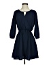 Lush 100% Polyester Solid Blue Casual Dress Size S - photo 1