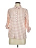 Assorted Brands Checkered-gingham Pink 3/4 Sleeve Button-Down Shirt Size M - photo 1
