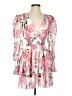 Shein 100% Polyester Floral Pink Cocktail Dress Size 4 - photo 1