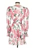 Shein 100% Polyester Floral Pink Cocktail Dress Size 4 - photo 2