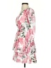 Shein 100% Polyester Floral Pink Cocktail Dress Size 4 - photo 5
