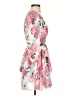 Shein 100% Polyester Floral Pink Cocktail Dress Size 4 - photo 4