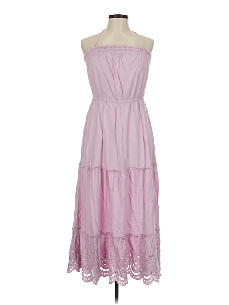 Pre-owned Loft Beach Casual Dress In Pink