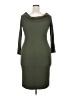 ING Solid Green Casual Dress Size 1X - photo 2