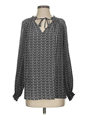Rungolee Long Sleeve Silk Top (view 1)